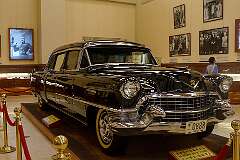 The 1955 Cadillac that belonged to President Chiang Kai-shek, in the Museum of the National Chiang Kai-shek Memorial Hall, Taipei, Taiwan, 2014.