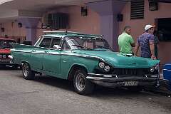 A 1959 Buick Electra Hardtop Sedan in a side street off Carlos III in Havana, Cuba, 2016.
