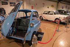 A BMW Isetta 300 (1955) and a 1963 Vanden Plass 1100 in the Gold Coast Motor Museum.