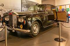 The 1965 Vice-Regal Rolls Royce Phantom V  with Mulliner Park Ward coachwork.  It was used to transport the Governor General and members of the Royal Family, including Queen Elizabeth II.