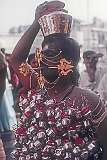 George Town, Penang, Malaysia, 1997 - A devotee in the Hindu Thaipusam ceremony.