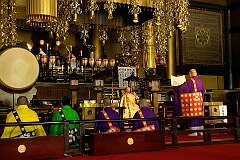 Narita, Japan, 2009 - Goma rituals, a temple ceremony at Narita-san, the city's main Shingon Buddhist temple.