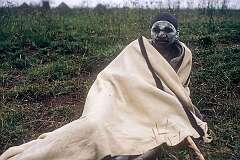 Qunu, Eastern Cape, South Africa, 1971 - A Xhosa boy during his “uMkwetha” initiation ceremony.