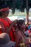 Wakapamni, South Dakota, USA, 1980 - Katgangka Sapa (Black Buffalo Bull) receives his name during the name-giving ceremony of the Lakota people.