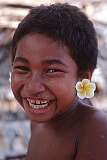 Ravenga, Solomon Islands, 1983 - A young boy on Tikopia island, in the far east Solomons.