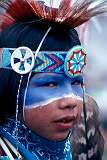 Window Rock, Arizona, USA, 1980 - A Native American “Fancy” dancer.