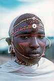 Maralal, Kenya, 1973 - A young Samburu man.