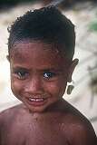 Ngautu, Temotu, Solomon Islands, 1983 - A boy of Taumako island, Duff Islands.