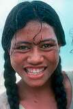Sa’asa’ai, Savai’i, Samoa, 1977 - A Samoan girl.