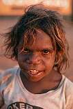 Lajamanu, NT, Australia, 1975 - A Warlpiri Aboriginal boy.