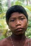 Onoun, Chuuk, Micronesia, 1990 - A boy on an island of Namonuito (Magur) atoll.