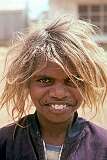 Lajamanu, NT, Australia, 1981 - A Warlpiri Aboriginal girl.