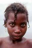 Jacmel, Haiti, 1980 - A young Haitian girl.