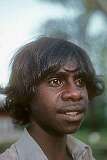 Barunga, NT, Australia, 1982 - An Aboriginal boy of the Beswick region.