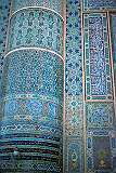 The Masjid-e-Jami (Friday Mosque), one of the finest Islamic buildings in the world, is a dazzling work of art. Its walls are covered in ceramic mosaic tiles with geometric motifs and verses from the Holy Qur'an.
