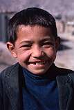 A happy young boy in Kabul, Afghanistan's capital.