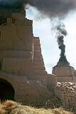 A large stone kiln, in the village of Deh Khatay, just outside Kandahar. These are used to bake bricks, cut from clay by hand.