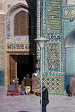The entrance to the magnificent shrine dedicated to Ali, the son-in-law and cousin of the Prophet Muhammad and Fourth Caliph of Islam. Only Muslims are allowed to enter.