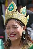 Posing after the Carnival Parade on the last day of the Tawang Festival.