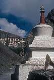 A chorten in Rizong Gompa, also called Yuma Changchubling, west of Alchi.