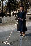 A boy with his home-made toy truck, Thikse.
