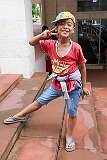 A young Mizo boy at Solomon's Temple, Aizawl.