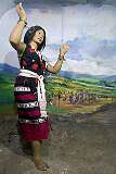 A Zeliang lady in her traditional finery striking a pose while performing the 'Butterfly Dance'. The "Zeliang" is&nbsp; confederation of the Zeme, Liangmai, and Rongmei Naga tribes.