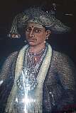 Painting in the Durbar Hall of Maharajah Serfoji II Bhonsle (1777 – 1832), the last ruler of the Bhonsle dynasty of the Maratha principality of Tanjore to exercise absolute sovereignty over his dominions.