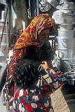 A woman at the market in Gorgan.