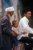 On a motorbike in Aqqala.