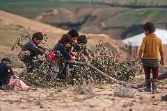 Children playing above Gorgan.