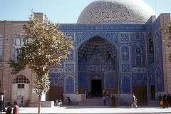 The portal of the Masjed-e-Sheikh Lutfullah, built between 1602 and 1619, during the reign of Shah Abbas the Great.