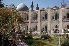 The Abbasi (formerly Shah Abbas) Hotel, a 17th century Safavid caravanserai that has been renovated, converted, and expanded to contain a 216 room hotel in Isfahan.