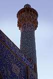 A minaret of the Masjed-e-Shah, built by Abbas the Great, 1611-1630.