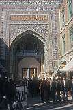 A gate to the Imam Reza Holy Shrine complex, from the bazaar in Mashhad.