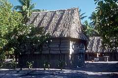 Houses in Barebuka, the northernmost village of Tamana.