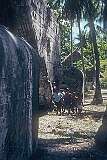 Children at the bunker of Admiral Keiji Shibasaki.