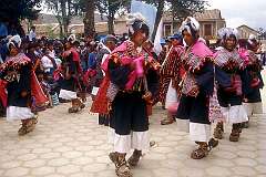 Tarabuco, Bolivia, 2000 - The Pujllay Festival, celebrating a battle, won over the Spaniards, a long time ago.