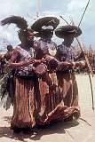 Avi, Western Highlands, Papua New Guinea, 1979 - Boys from Wabag at a sing-sing in Avi market.