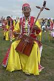 Choibalsan, Dornod, Mongolia, 2011 - Playing a Mongolian “Morin Khuur”.