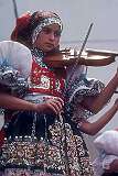 Strážnice, Morava, Czechia, 1989 - A Czech girl at the Children's Folklore Festival.