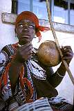 Ntonjeni, Eswatini, 1972 - Playing a Swazi “Makhweyane”.