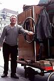 Amsterdam, Netherlands, 1973 - A hand-cranked “pierement” street organ.