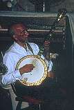 New Orleans, Louisiana, USA, 1980 - Banjo player, Preservation Hall Jazz Band.