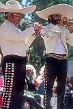 Santa Fe, New Mexico, USA, 1980 - Trumpeters of a Mariachi Band.