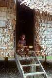 Fouia, Malaita, Solomon Islands, 1982 - A small boy with his guitar.