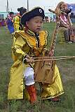 Choibalsan, Dornod, Mongolia, 2011 - Playing a Mongolian “Morin Khuur”.