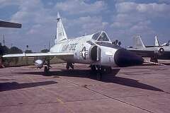A Convair F-102 Delta Dagger, an American interceptor aircraft.