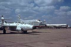 A Northrop F-89 Scorpion, an American all-weather interceptor built during the 1950s.