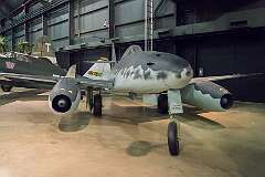 The German Messerschmitt Me 262A Schwalbe, the world's first operational turbojet aircraft.